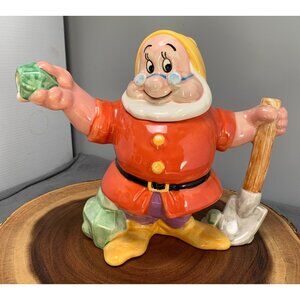 Disney Ceramic Happy Dwarf Figurine from Snow White Pitcher